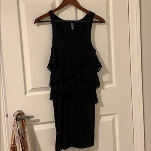 Free People Little Black Dress with Ruffles